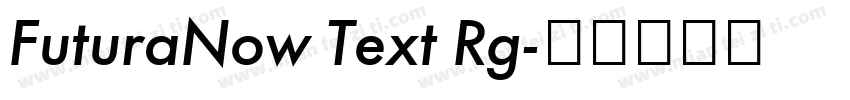FuturaNow Text Rg字体转换